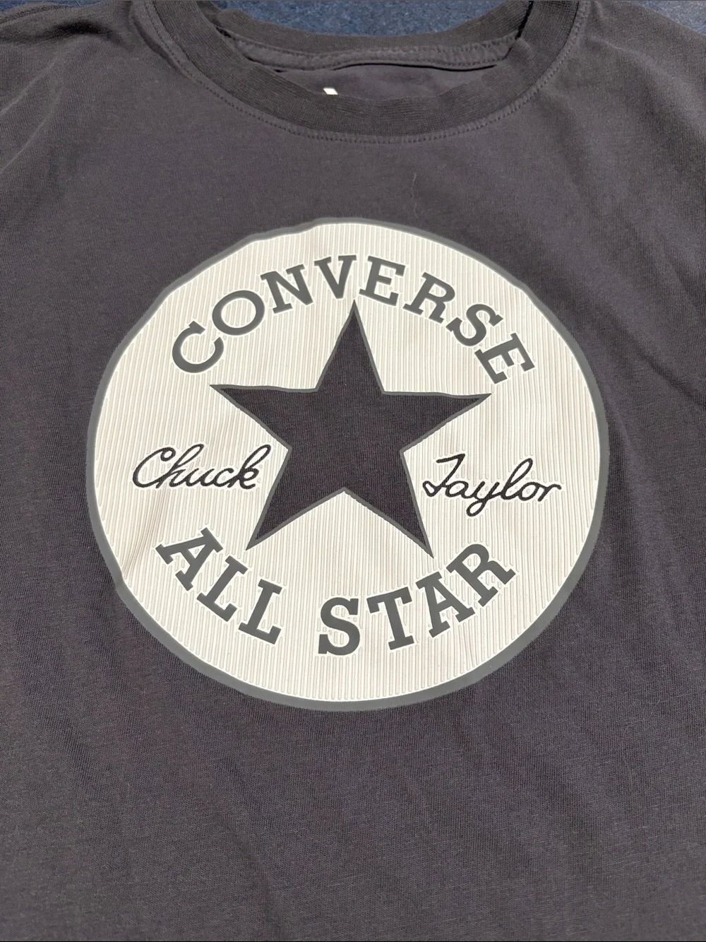 Converse T-Shirt with Cream All Star Logo